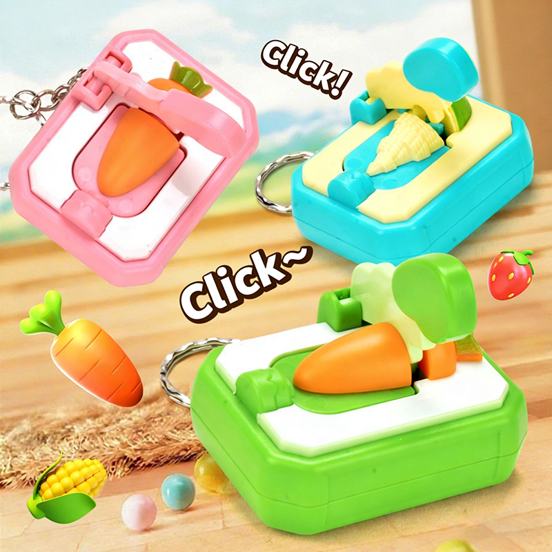 AliExpress DIY Keychain Carrot-cutting Creative Mini Cutting Fun Stress-relieving Toy Interesting Toy Gift