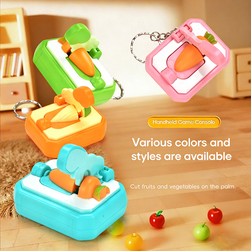 AliExpress DIY Keychain Carrot-cutting Creative Mini Cutting Fun Stress-relieving Toy Interesting Toy Gift, view 2