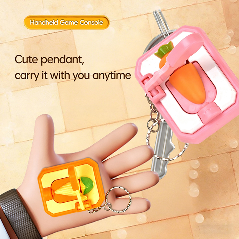 AliExpress DIY Keychain Carrot-cutting Creative Mini Cutting Fun Stress-relieving Toy Interesting Toy Gift, view 5
