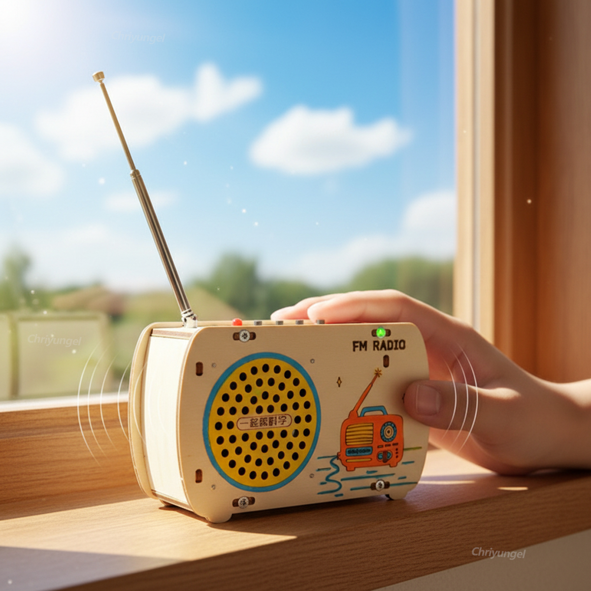AliExpress DIY Wooden Radio Kit Retro FM Educational STEM Building Toy Science Experiment Kit 3D Puzzle Craft Birthday Gift for Kids Teens, view 2