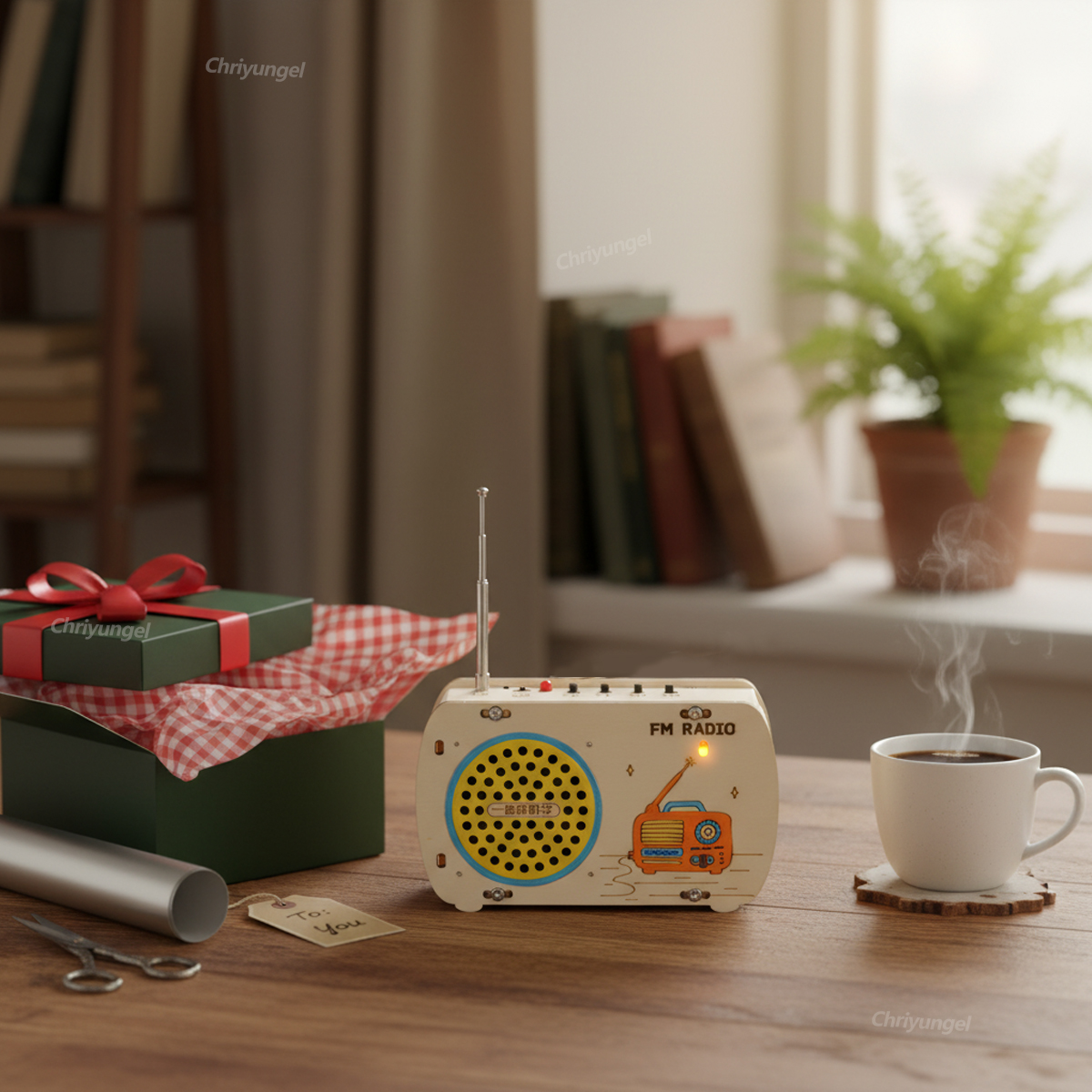 AliExpress DIY Wooden Radio Kit Retro FM Educational STEM Building Toy Science Experiment Kit 3D Puzzle Craft Birthday Gift for Kids Teens, view 4