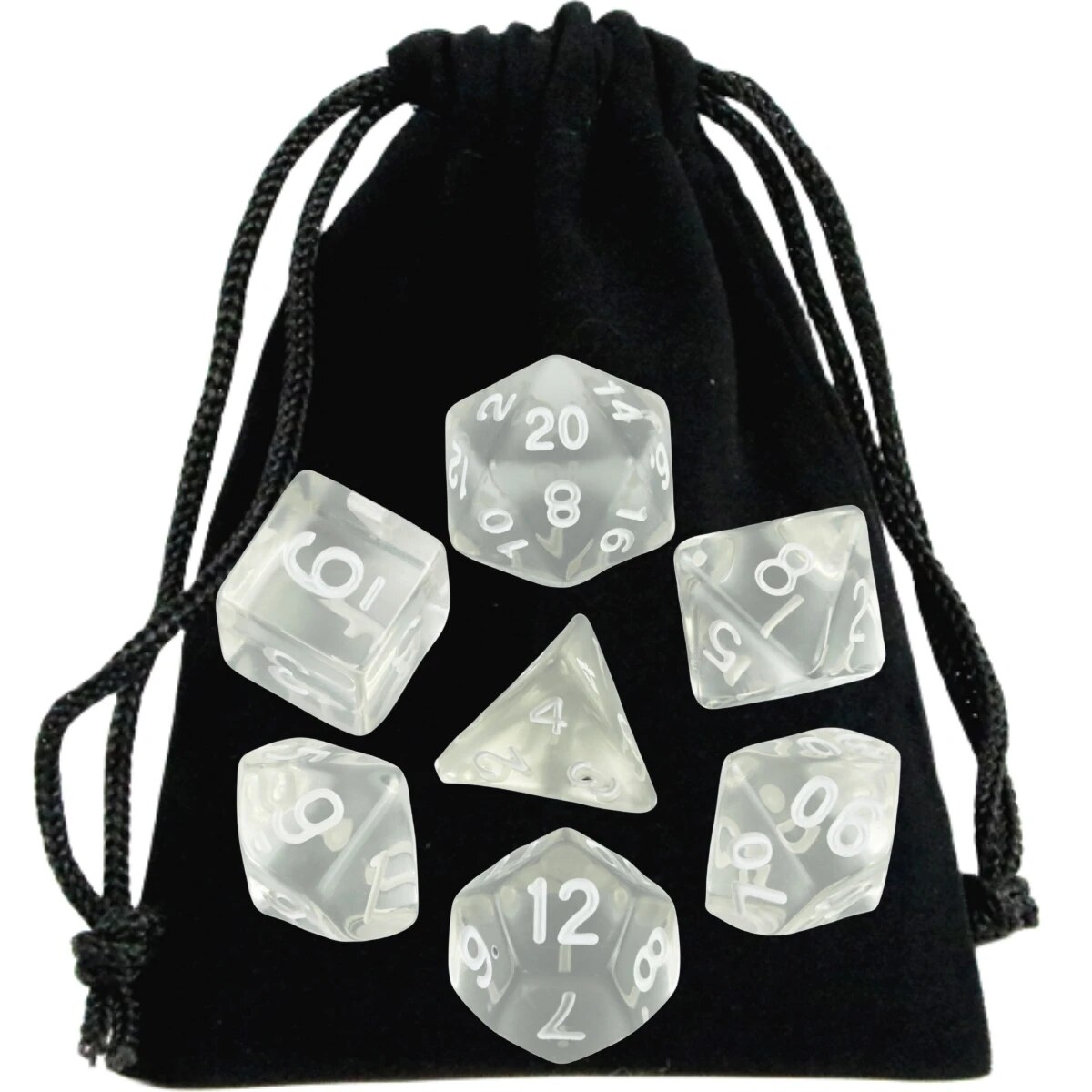 AliExpress DND Dice Polyhedral Dice RPG High Quality Transparent Dice Game Set Various Wonderful Colours For DND RPG Board Game Party Games, view 2