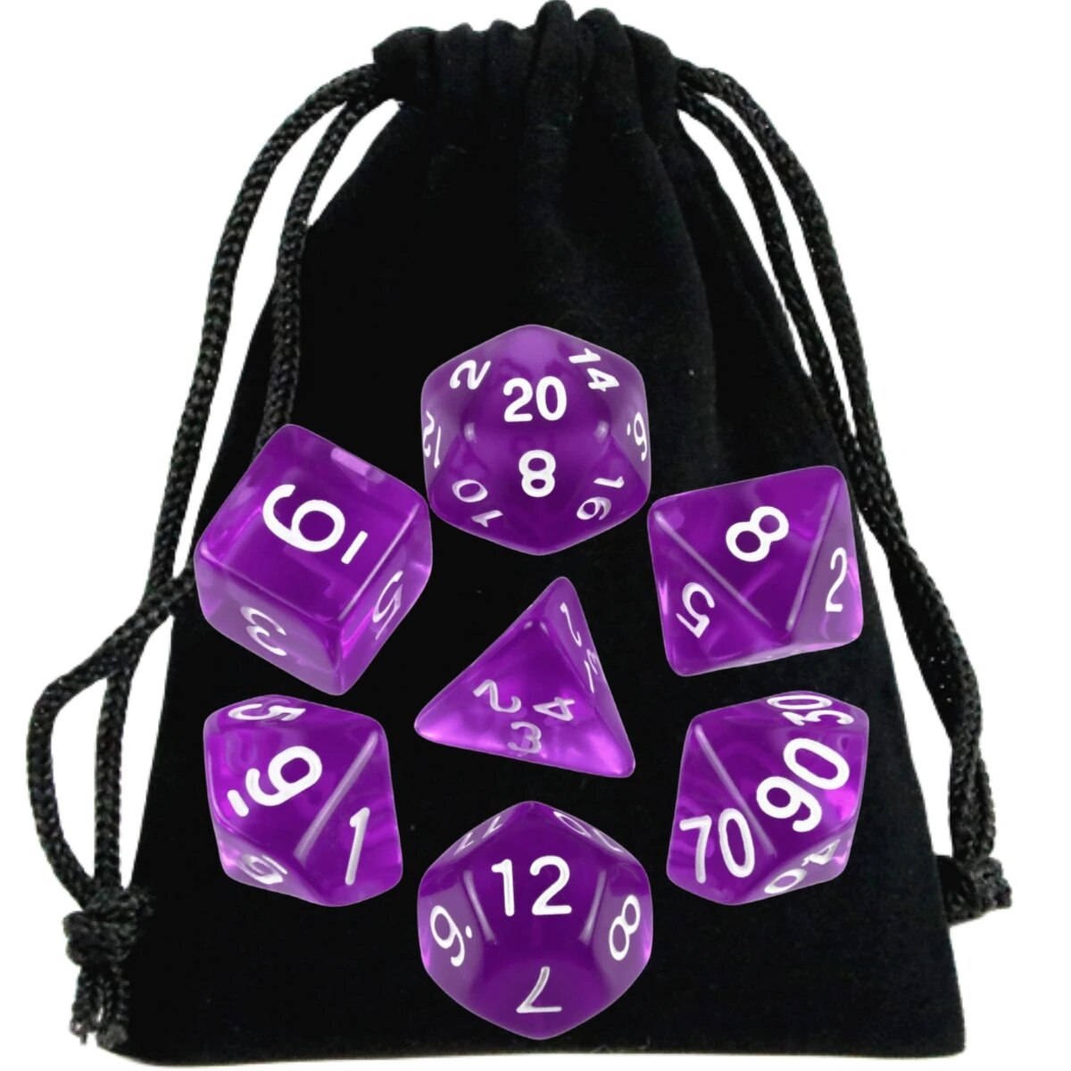 AliExpress DND Dice Polyhedral Dice RPG High Quality Transparent Dice Game Set Various Wonderful Colours For DND RPG Board Game Party Games, view 3