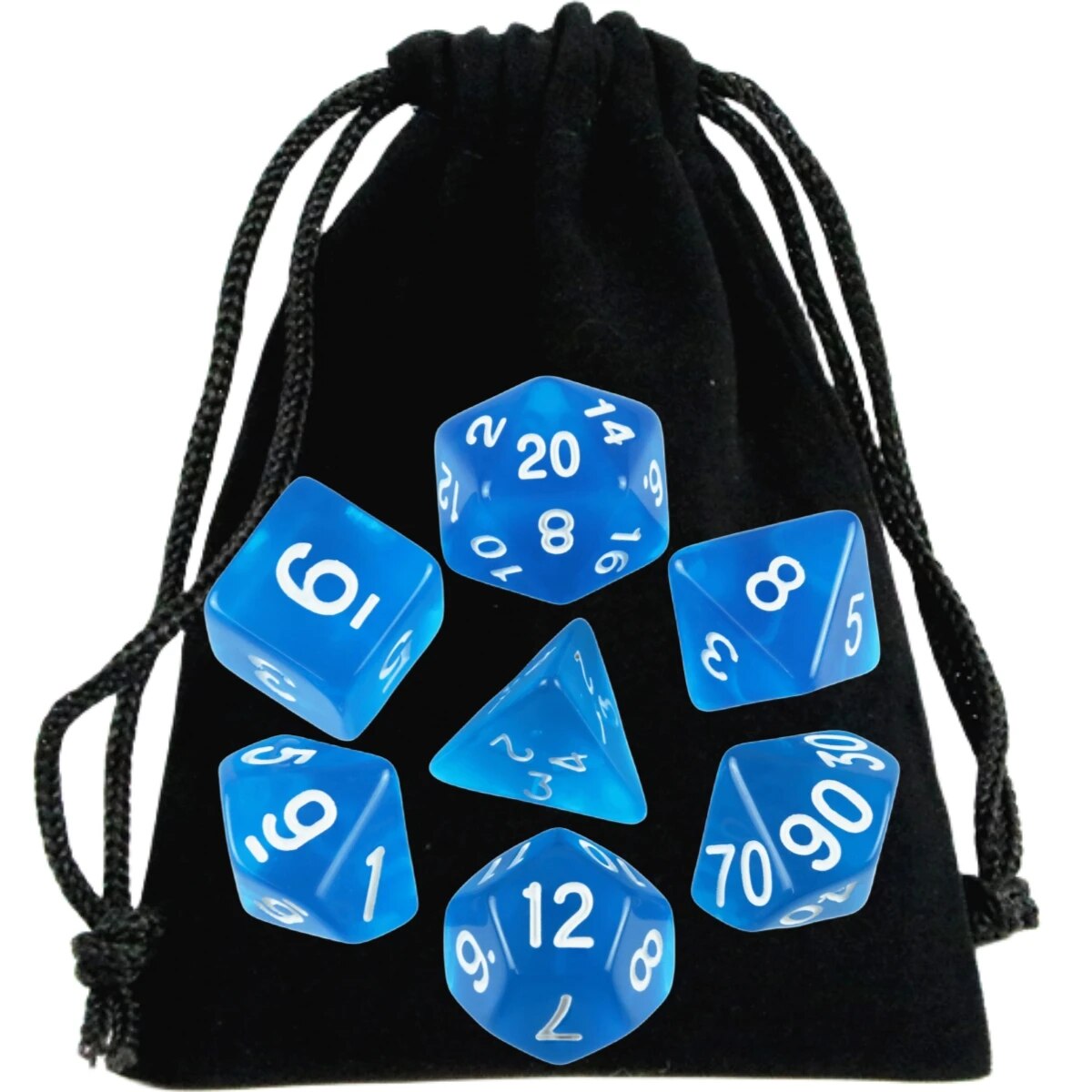 AliExpress DND Dice Polyhedral Dice RPG High Quality Transparent Dice Game Set Various Wonderful Colours For DND RPG Board Game Party Games, view 5