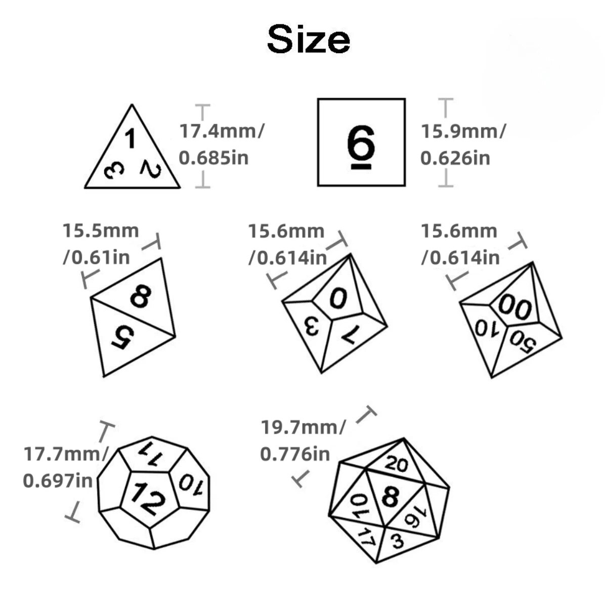 AliExpress DND Dice Polyhedral Dice RPG High Quality Transparent Dice Game Set Various Wonderful Colours For DND RPG Board Game Party Games, view 6