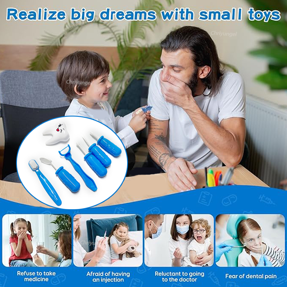 AliExpress Doctor Toys for Kids 53/31PCS Doctor Pretend Play Set Children Medical Dentist Tools Stethoscope Educational Toy Boy Girl Gift, view 2