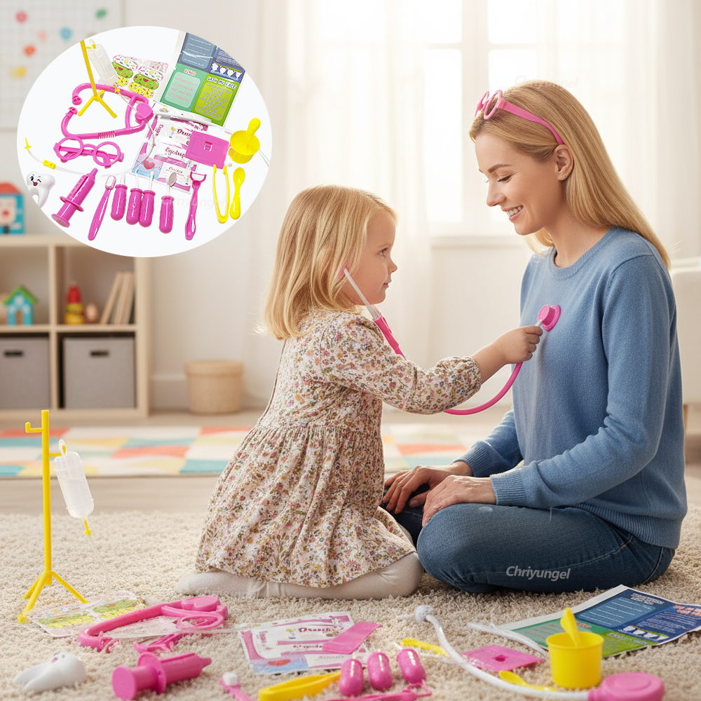 AliExpress Doctor Toys for Kids 53/31PCS Doctor Pretend Play Set Children Medical Dentist Tools Stethoscope Educational Toy Boy Girl Gift, view 3