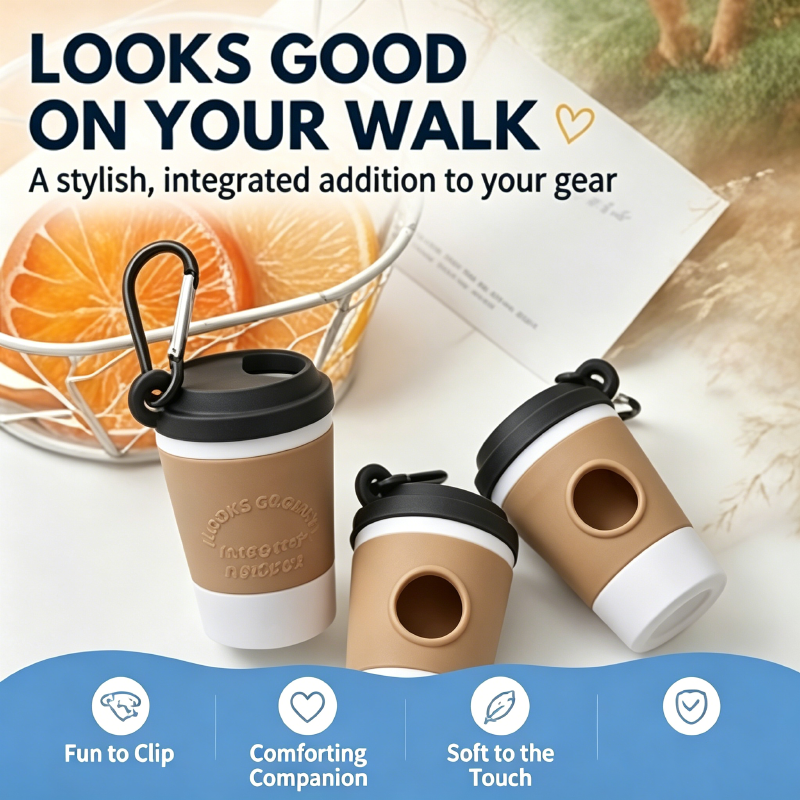 AliExpress Coffee Cup Dog Poop Bag Dispenser with Clip