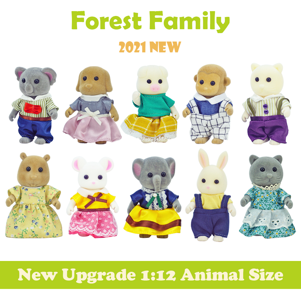 AliExpress Dollhouse Miniature Accessories 1/12 Forest Family Home Furniture Collection Set Kitchen Cooking Pots For Children Girls Gift, view 4