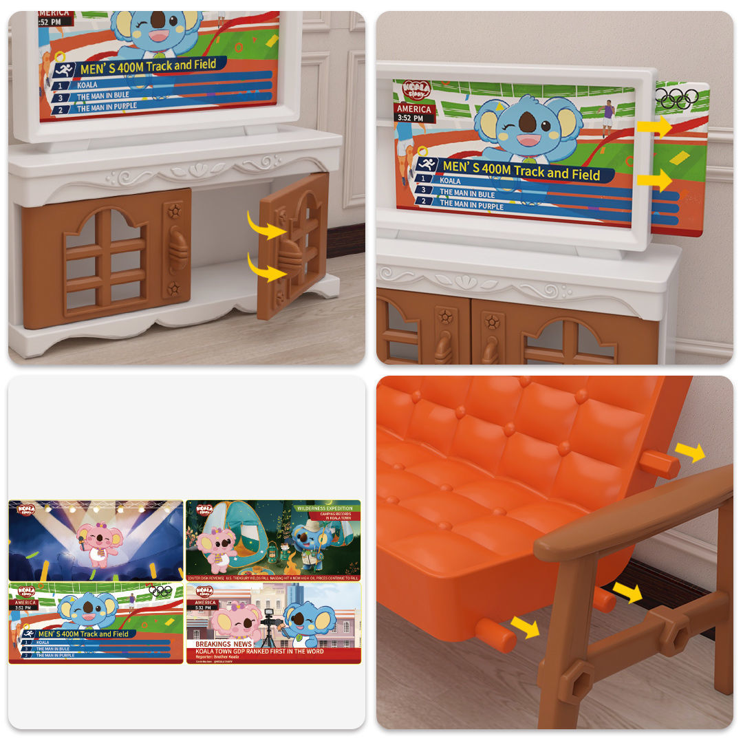 AliExpress Dollhouse Miniature Furniture Accessories 1/12 Supermarket Micro Model Bedroom Forest Family For Kitchen Toys Doll Girl Gift, view 5