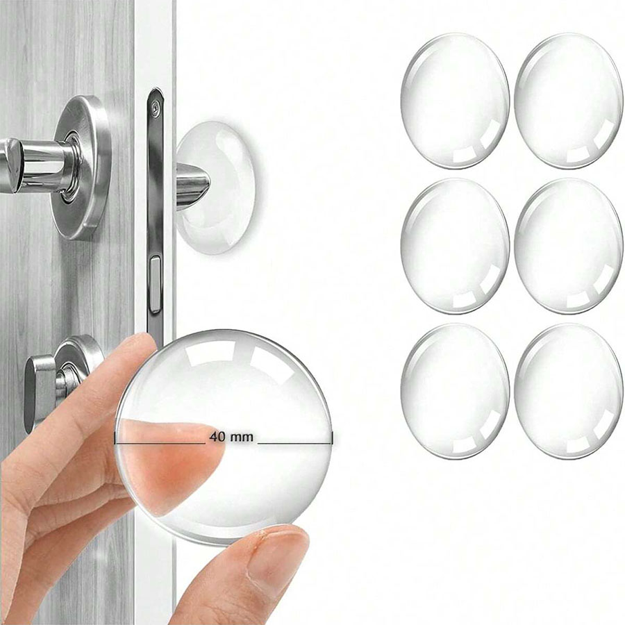 AliExpress Door Knob Wall Shield Clear Soft Rubber Door Stopper Door Handle Bumper Mute Stickers Wall Protector Muffler Pad Protective Plug