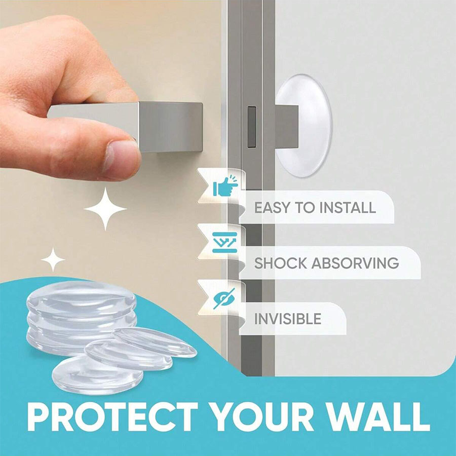 AliExpress Door Knob Wall Shield Clear Soft Rubber Door Stopper Door Handle Bumper Mute Stickers Wall Protector Muffler Pad Protective Plug, view 4
