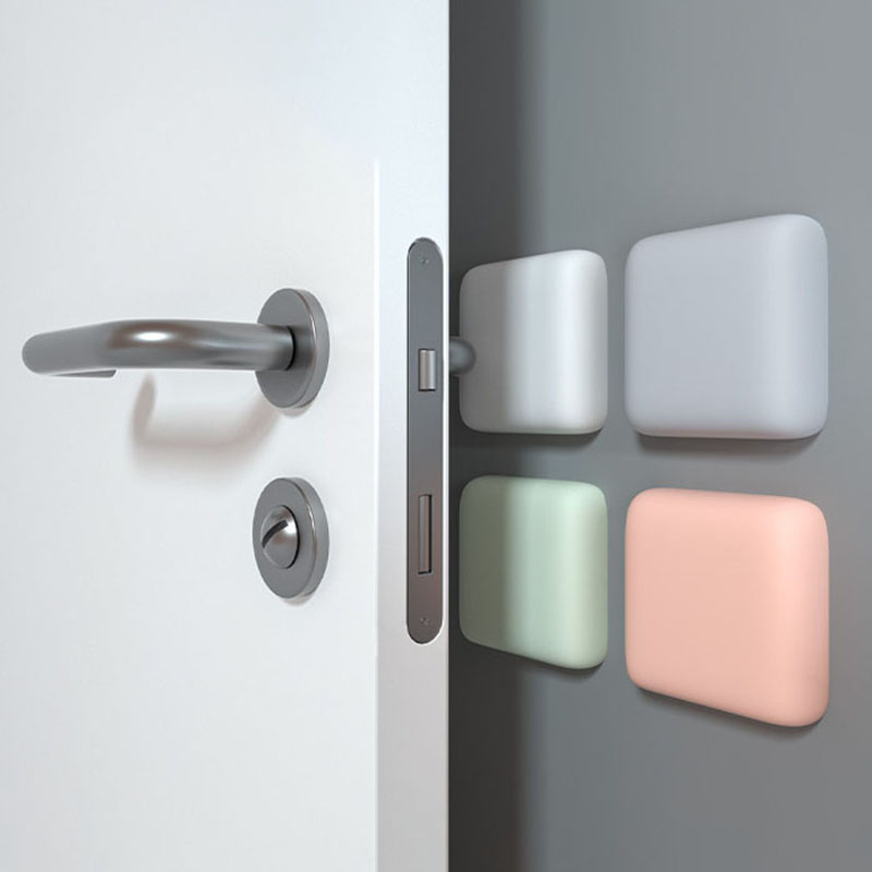 AliExpress Door Stopper Silicone Handle Bumpers Self Adhesive Mute Anti-Shock Protection Porte Pad Home Improvement Wall Protector Pad