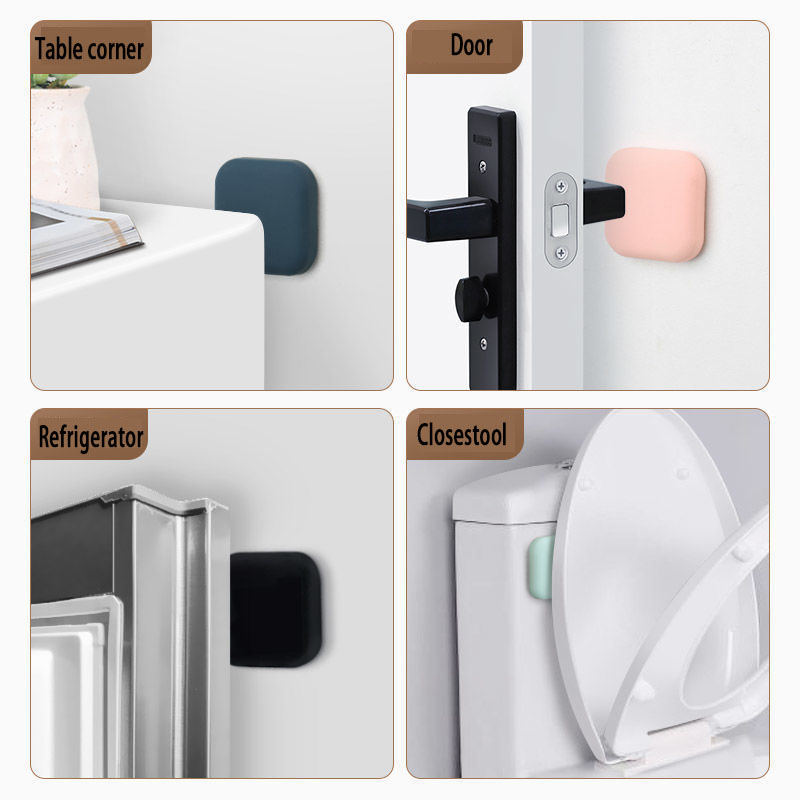 AliExpress Door Stopper Silicone Handle Bumpers Self Adhesive Mute Anti-Shock Protection Porte Pad Home Improvement Wall Protector Pad, view 3