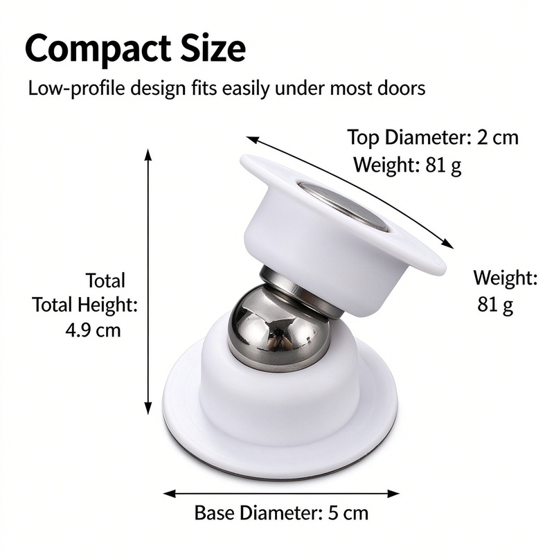 AliExpress Door Suck Touch Anti-collision Door Hotel Household Strong Magnetic Strong Mute Door Stall Door Stopper, view 4