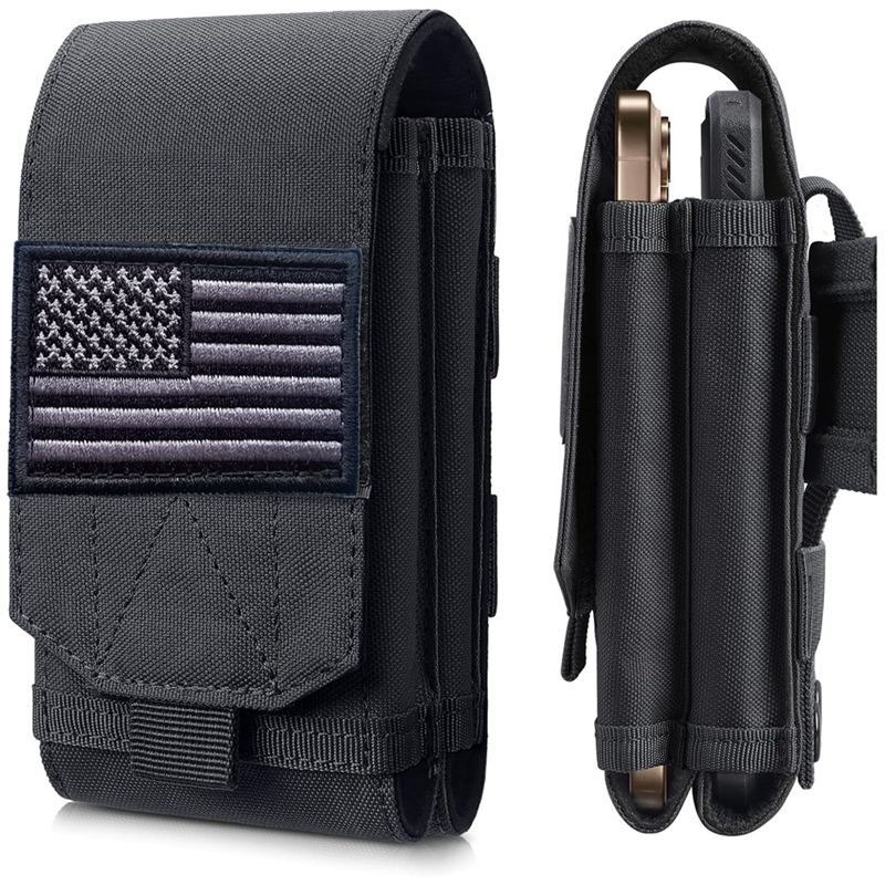 AliExpress Double Molle Laser Cell Phone Pouch Tactical Belt EDC Pouch Holder Waist Accessories Bag Outdoor Camping Mobile Phone Pack Bag