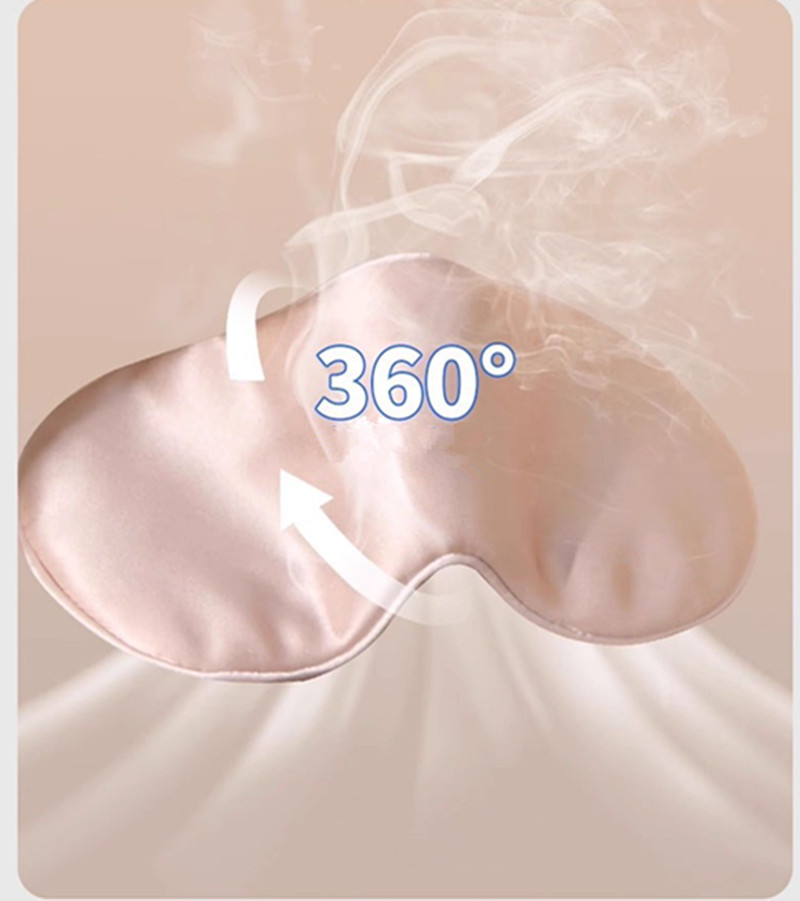 AliExpress Double-Sided Silk Sleeping Eyeshade Light Blocking Breathable Travel Sleep Eye Mask Shields Protective Safety Goggle Eye Wear, view 5