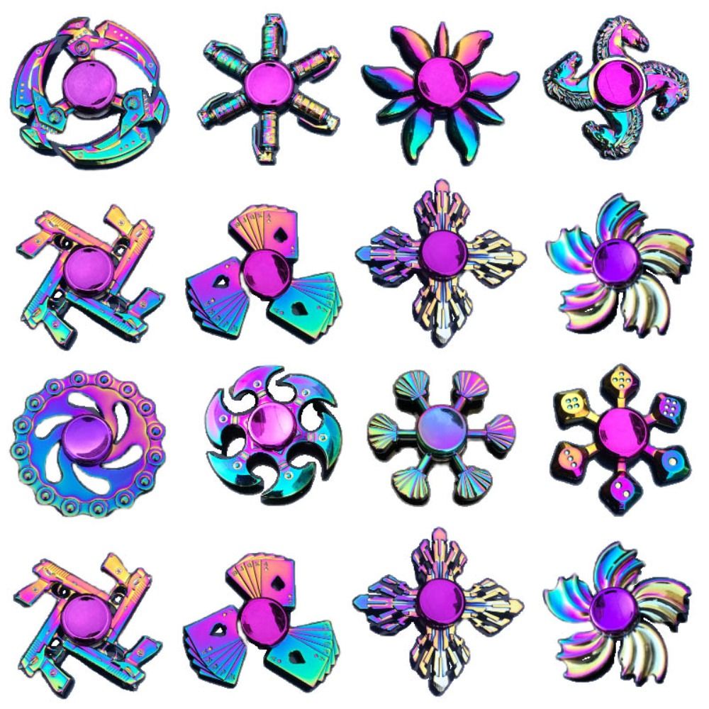 AliExpress Dragon Wings Hand Spinner Alloy Low Noise Metal Rainbow Finger Spinner Anti-Anxiety High Speed Fingertip Gyro Birthday Gift, view 3