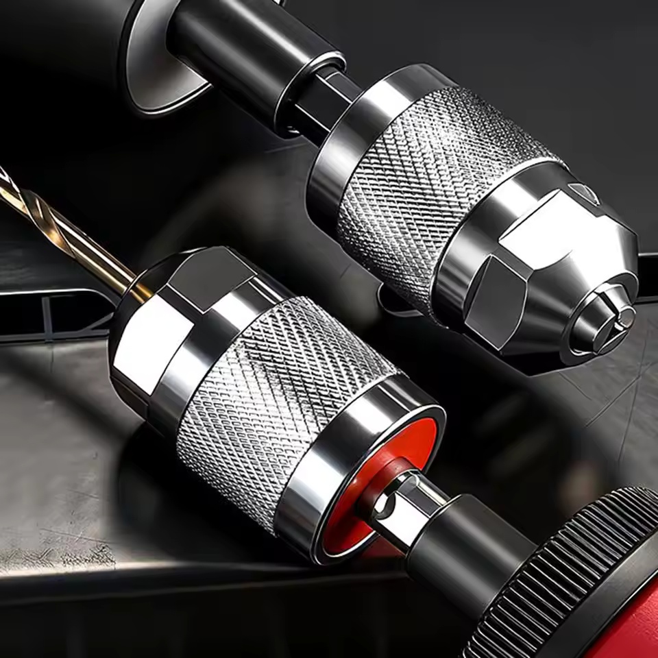 AliExpress Drill Chuck Adapter Quick Change Pneumatic Drill Chuck 3-Jaw Hex Shank Chuck Professional Converter Hex Shank for Woodworking, view 3