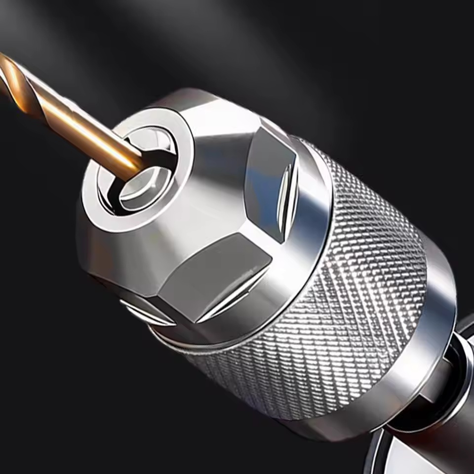 AliExpress Drill Chuck Adapter Quick Change Pneumatic Drill Chuck 3-Jaw Hex Shank Chuck Professional Converter Hex Shank for Woodworking, view 5