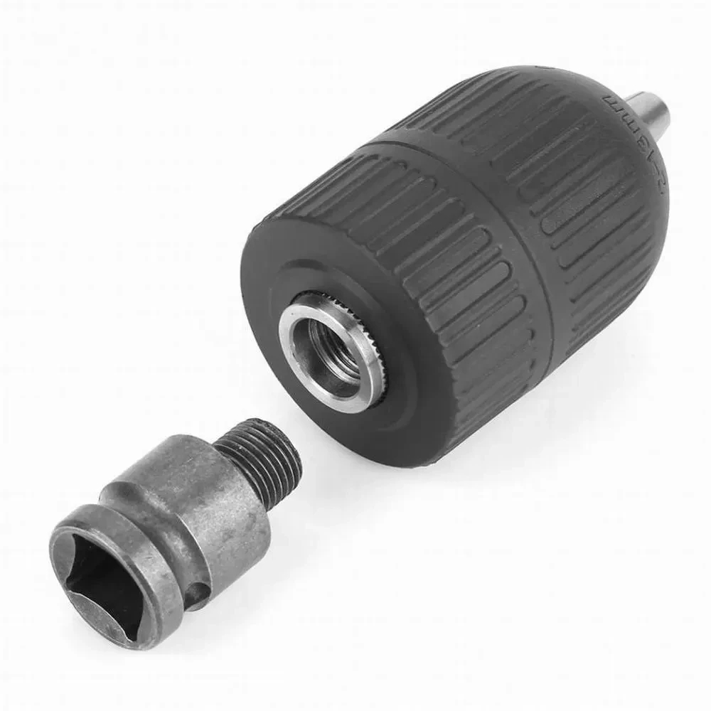 AliExpress Drill Chuck With 1/2inch Chuck Socket Square Female Adapter,1/2-20UNF Quick Grip Keyless Chuck 2mm~13mm(0.08"~0.51") Clamp Range, view 4