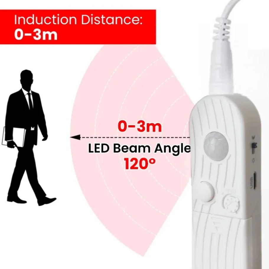 AliExpress Dual-Mode COB LED Strip Motion Sensor Night Light, view 2