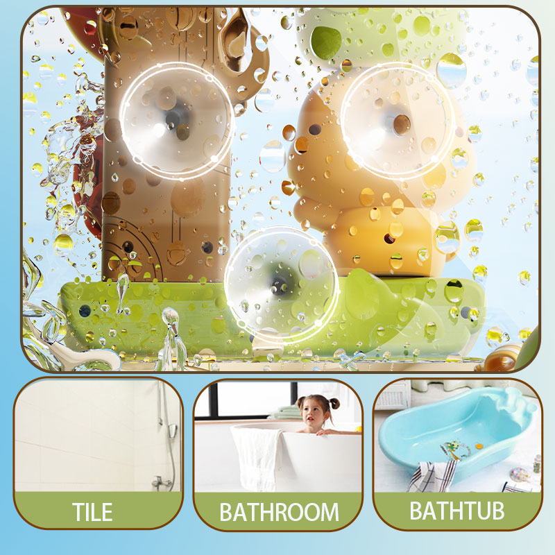 AliExpress Duck/Flower Shape Baby Bath Toy Play Water in Lion Waterwheel Children Fun in Shower Bathtub with Suction Cup in Kid Gift, view 2