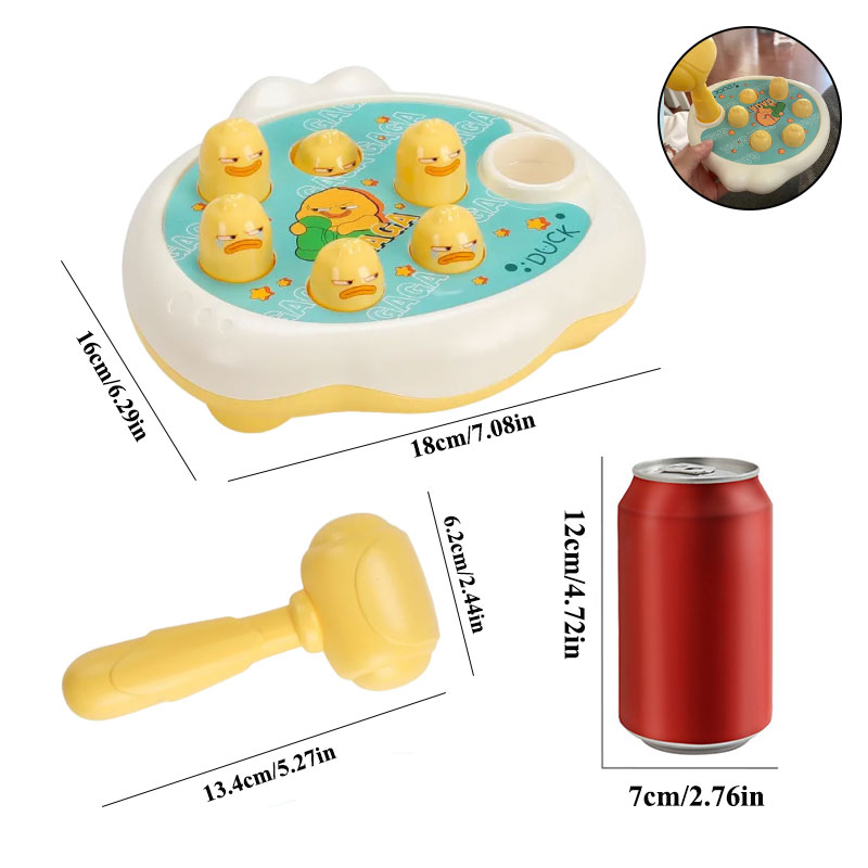 AliExpress Duck/Frog/Pig Baby Toy Montessori Learning Game Educational Puzzle Gift for 12 24 Months Toddler Boy/Girl with Hammer, view 3