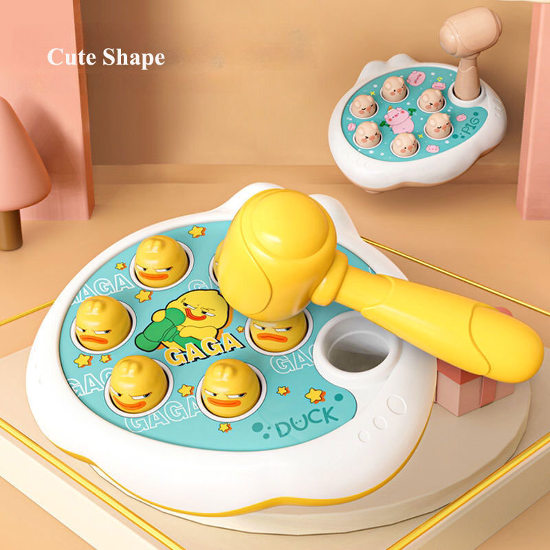 AliExpress Duck/Frog/Pig Baby Toy Montessori Learning Game Educational Puzzle Gift for 12 24 Months Toddler Boy/Girl with Hammer, view 4
