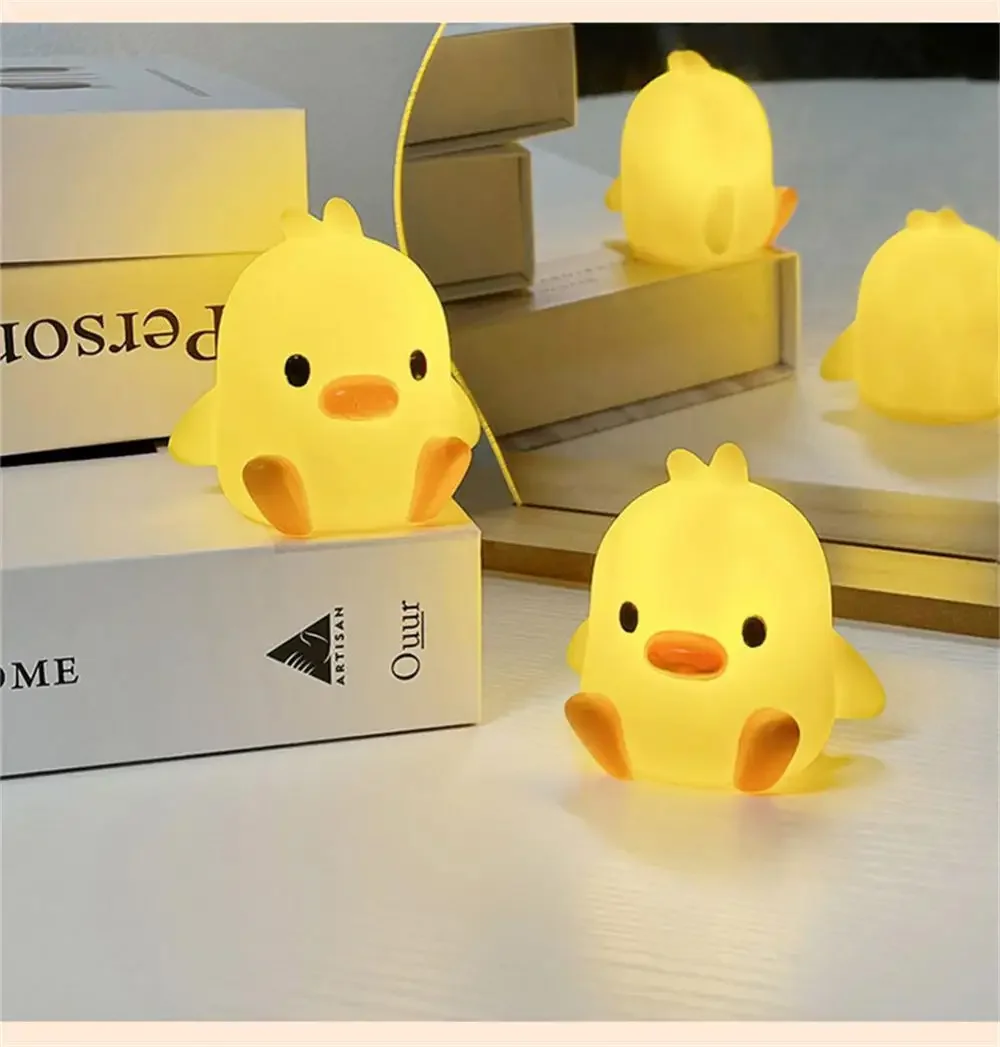 AliExpress Duck Night Light Bedroom Decoration Cute Cartoon Animal Night Light Christmas Gifts For Kids Room Bedside Sleeping Lamp