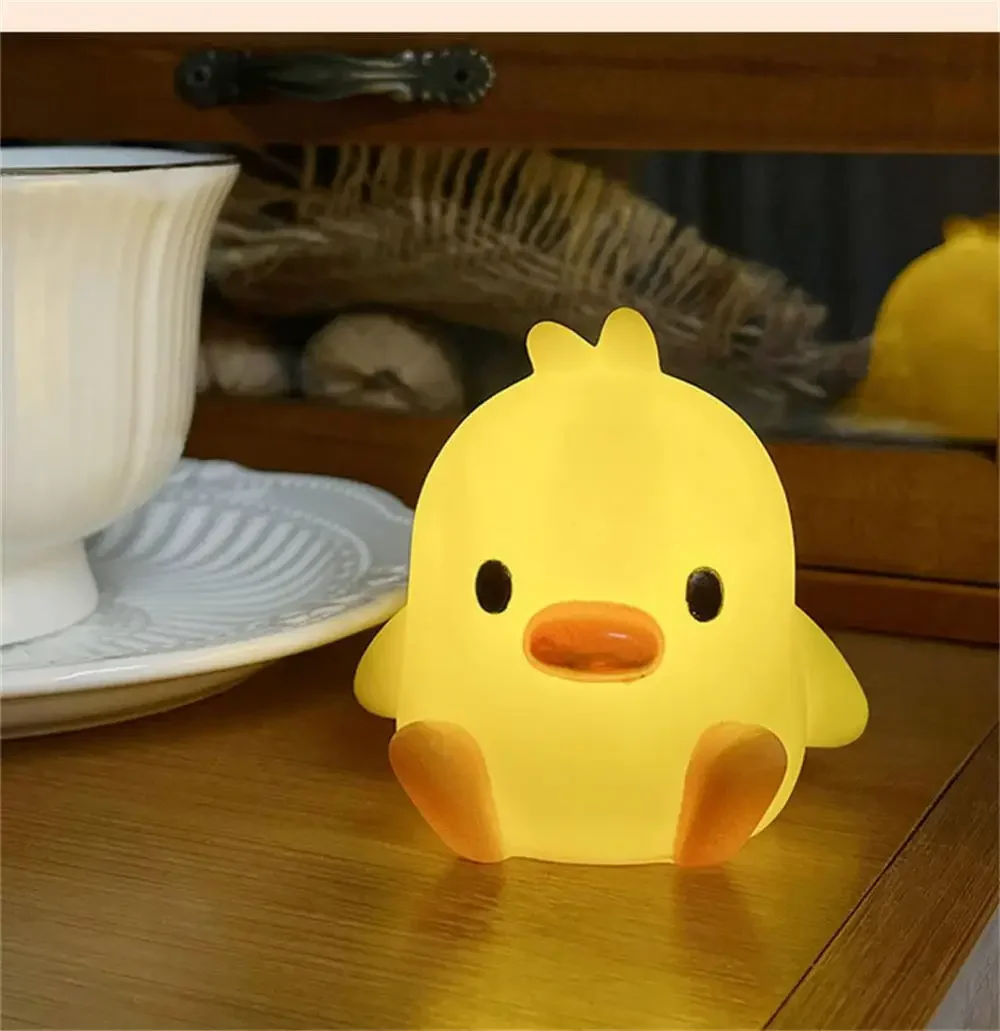 AliExpress Duck Night Light Bedroom Decoration Cute Cartoon Animal Night Light Christmas Gifts For Kids Room Bedside Sleeping Lamp, view 3