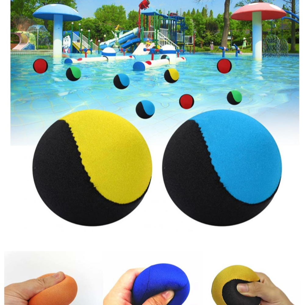AliExpress Durable 5.5cm TPR Elastic Ball Water Bouncing Ball Water Surf Game Toy Summer Beach Ball Soft Relaxing Water Jump Ball