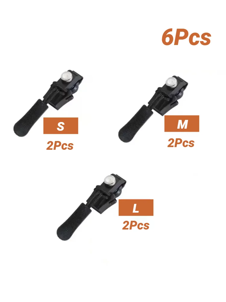 AliExpress Durable Metal Instant Zipper Puller DIY Removable Replacement Bad Buckle Zipper Head 3 Different Size Zipper Repair Kit, view 4