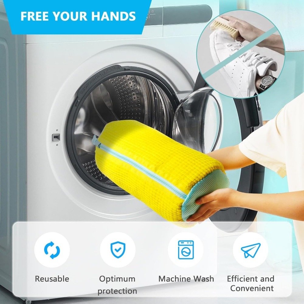 AliExpress Zippered Mesh Washing Machine Shoe Bag, view 4