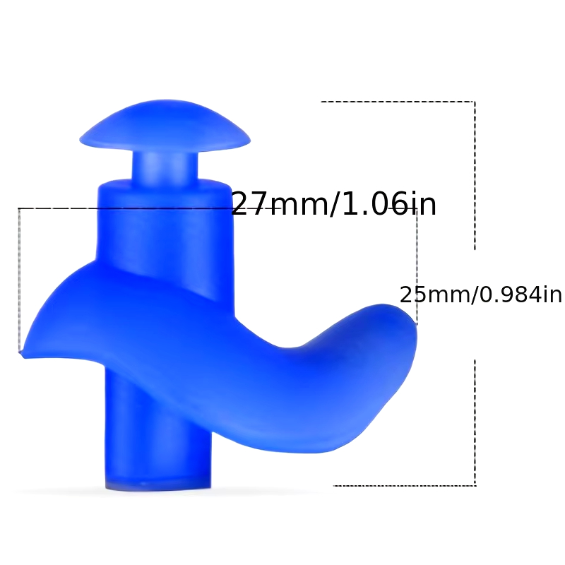 AliExpress Durable Waterproof Earplugs Classic Texture 1 Pair for Swimming Occupational Industrial Use, view 3