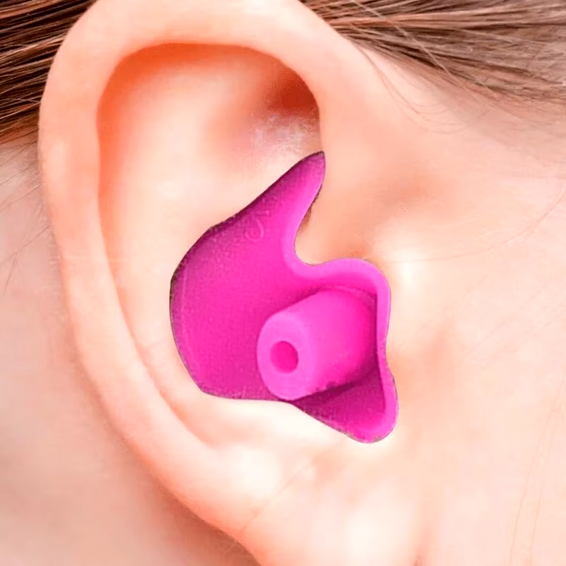 AliExpress Durable Waterproof Earplugs Classic Texture 1 Pair for Swimming Occupational Industrial Use, view 4