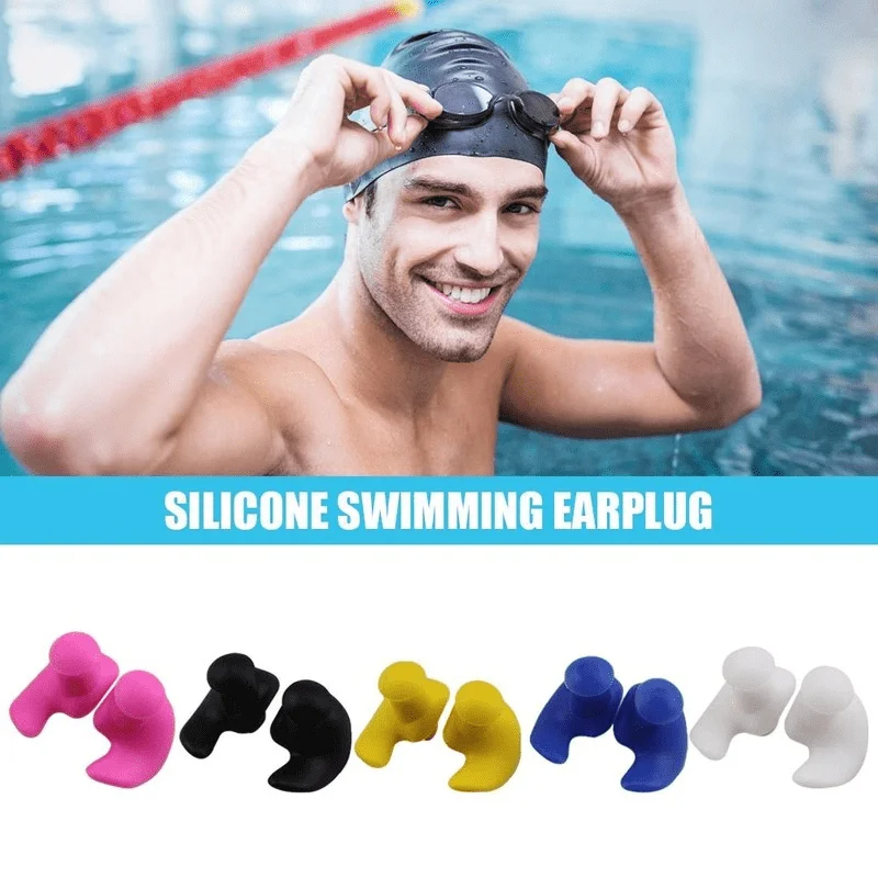 AliExpress Durable Waterproof Earplugs Classic Texture 1 Pair for Swimming Occupational Industrial Use, view 6