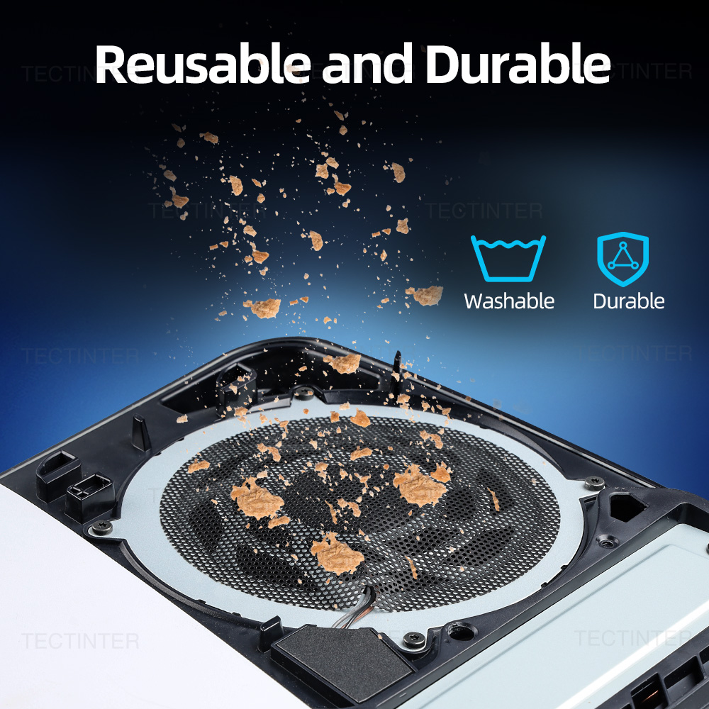 AliExpress Dust Filter Net for PS5/Slim/Pro Game Console Breathable Dust Protector Dustproof Mesh Cover Case for PS5 Slim Accessories, view 5