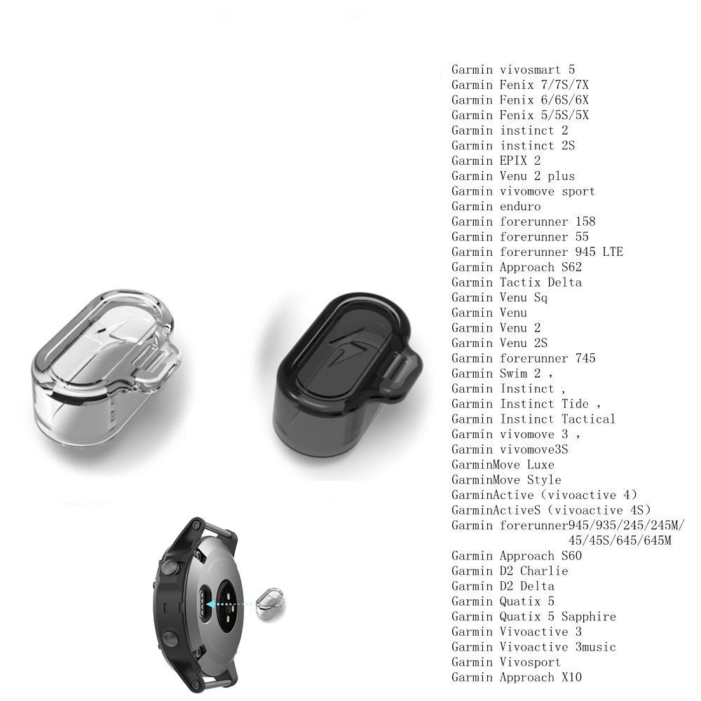 AliExpress Dustproof Plug Charging Port Protector Cap For Garmin Fenix 8 7 7S 7X 6 6X 5 5S 5X Forerunner 570 970 965 955 265 255 instinct E, view 2