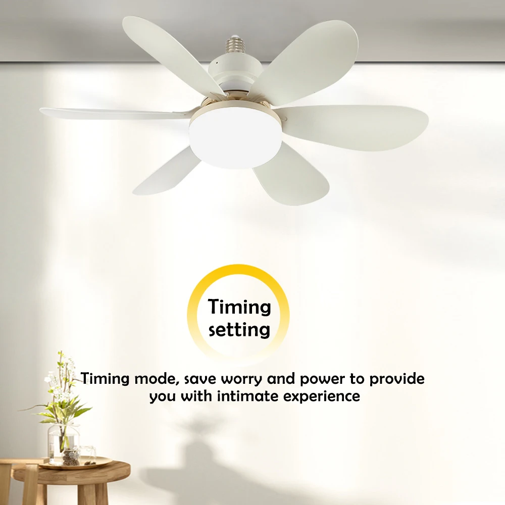AliExpress Small LED Ceiling Fan Light with Remote, view 4