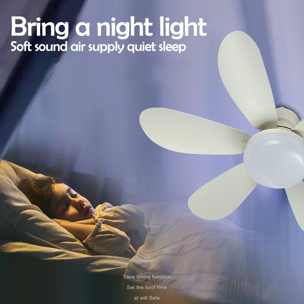 AliExpress Small LED Ceiling Fan Light with Remote, view 6