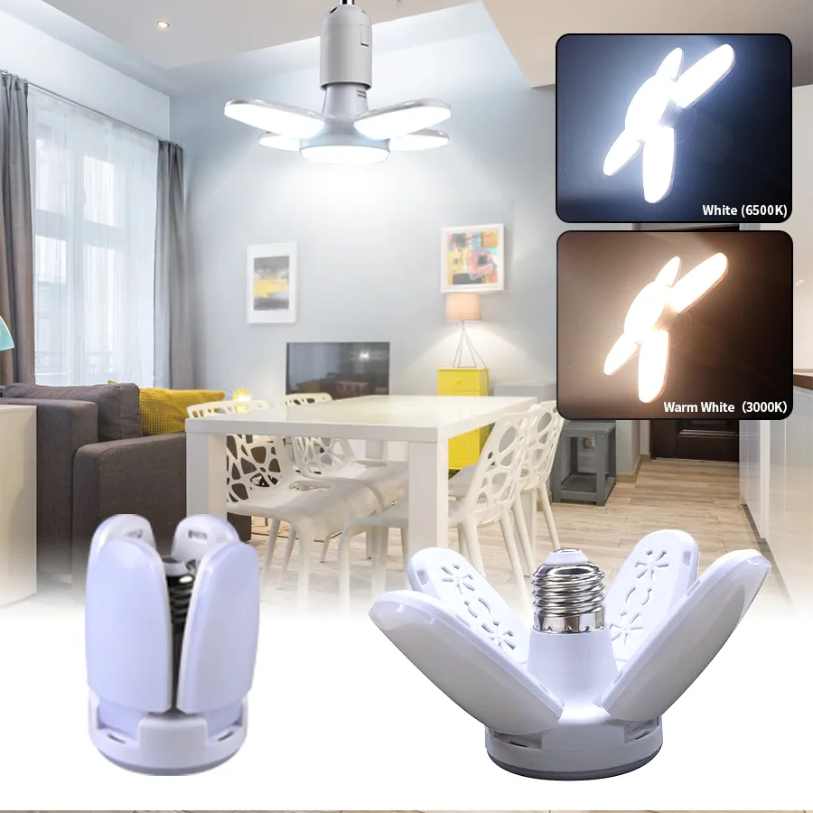 AliExpress E27 Foldable Fan-Blade LED Bulb