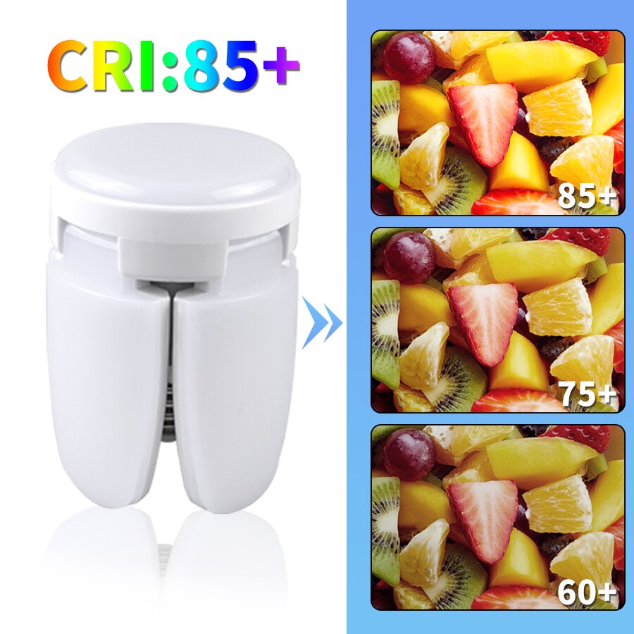 AliExpress E27 Foldable Fan-Blade LED Bulb, view 2