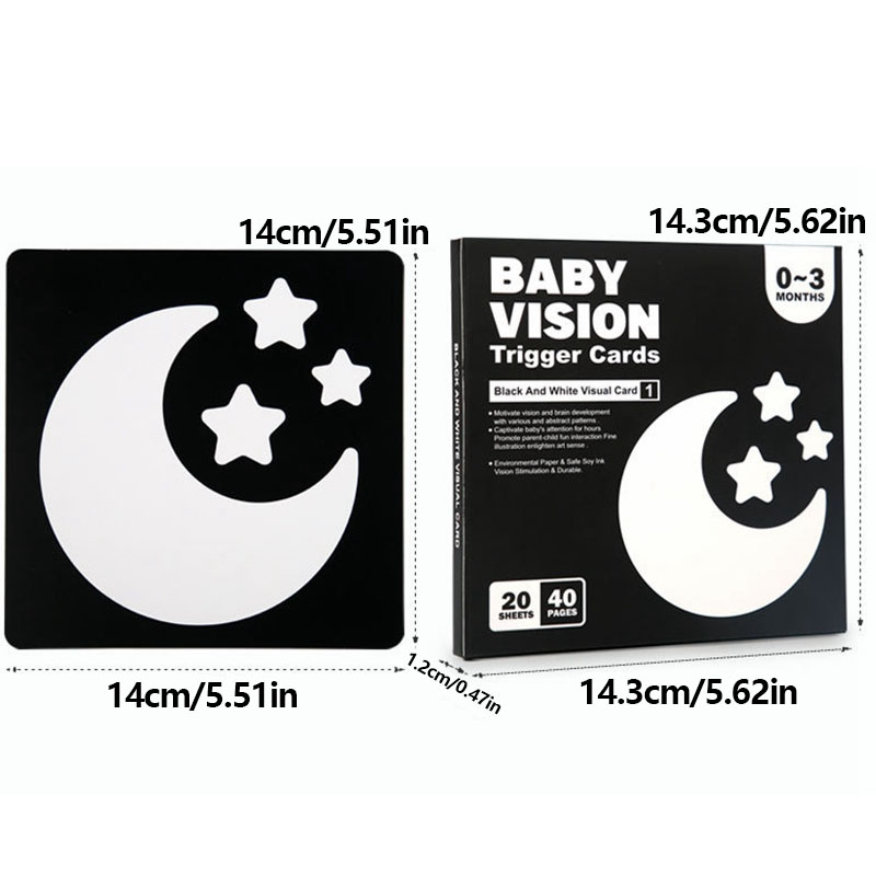 AliExpress Early Education Toys For Baby Montessori Black White Flash Cards High Contrast Visual Stimulation Cards Baby Montessori Toys, view 4