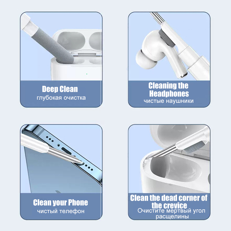 AliExpress 3-in-1 Earphone Cleaning Brush Kit, view 5