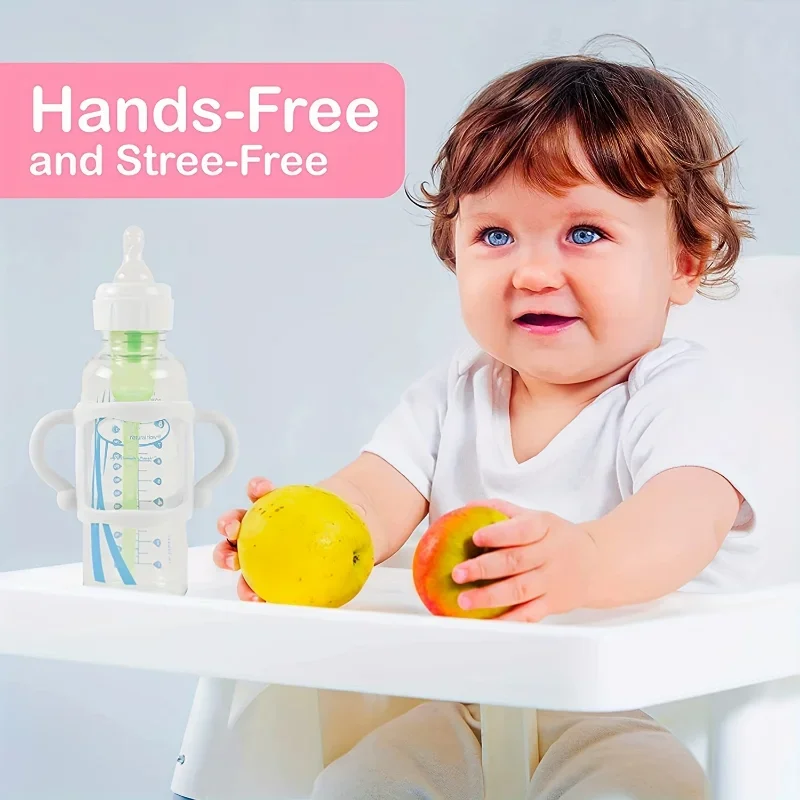 AliExpress Easy Grip Handle, Can Accommodate Most Bottles - BPA-free Soft Silicone ,Silicone Bottle Handle For Narrow Baby Bottles, view 3