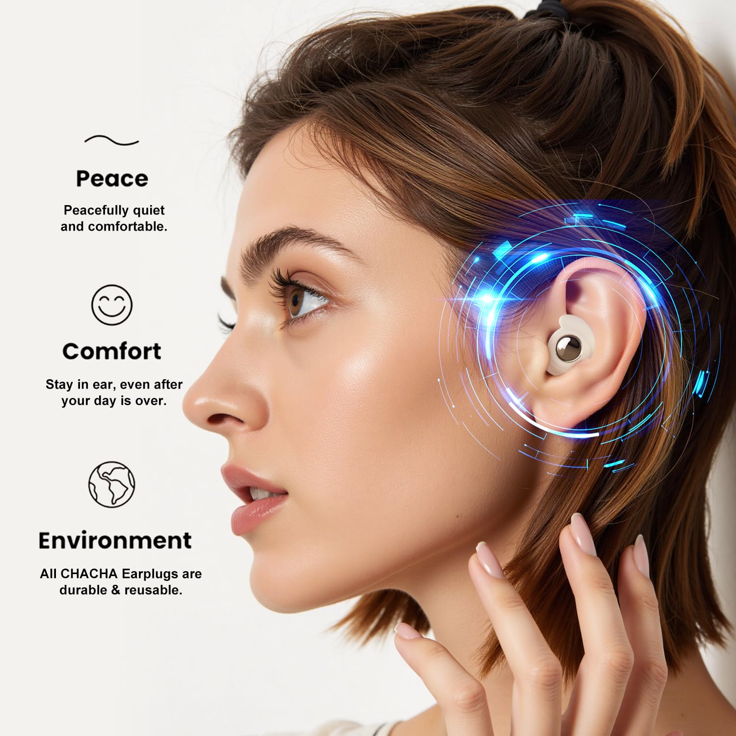 AliExpress Eayburst Soft Silicone Sleep Earplugs, view 3