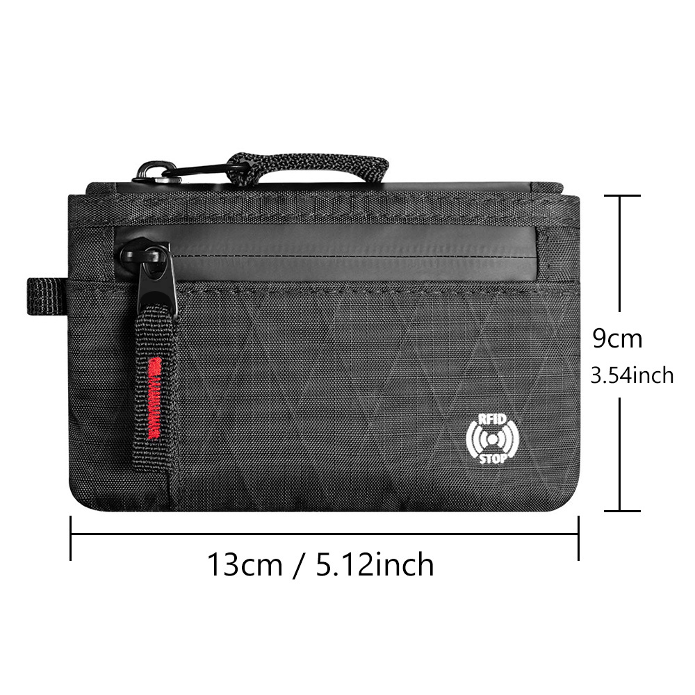 AliExpress Edc Fashionable Rfid Anti-Theft Ultra-Thin Wallet |   Unisex Zippered Coin Purse |   Multi-Compartment Credit Card Holder, Portable and Lightweight Travel Accessory, view 3