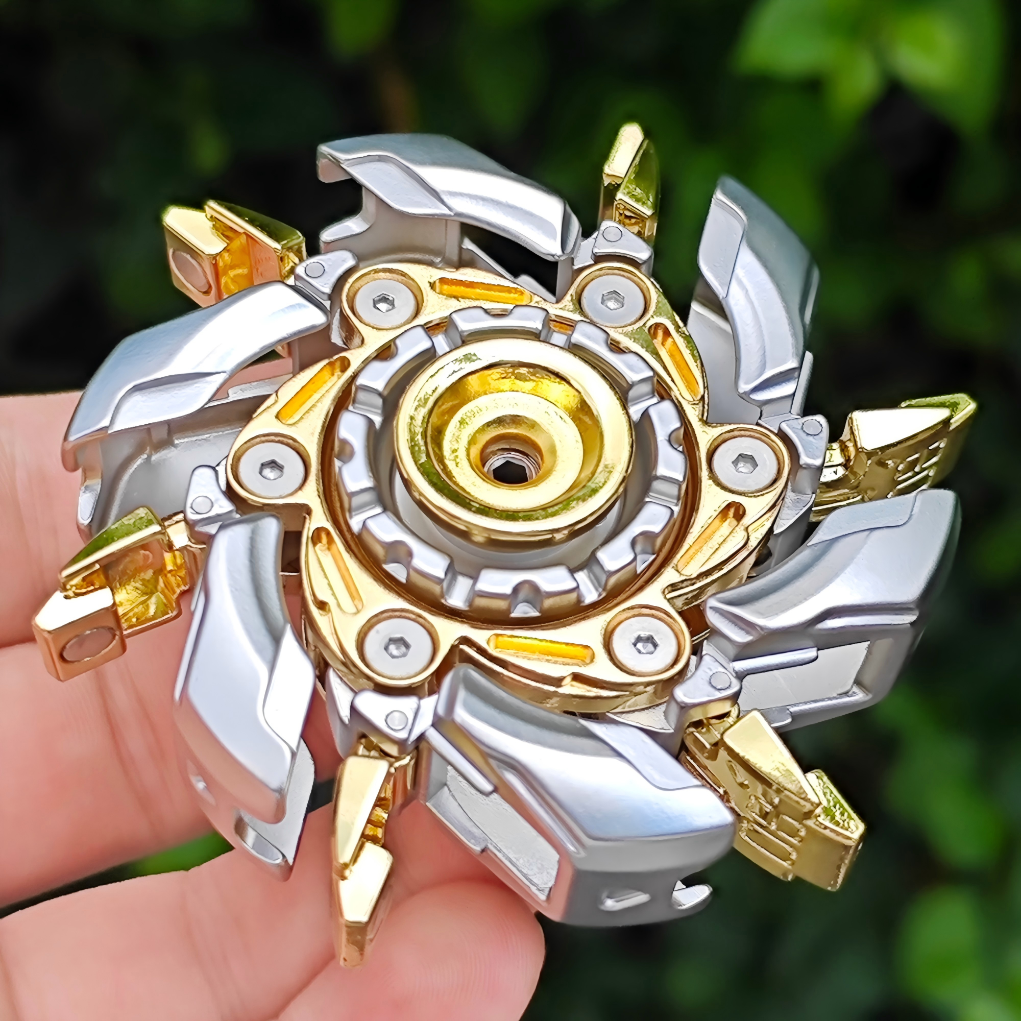 AliExpress EDC Fidget Sliders Fidget Toys Stress Relief For Adults Magnetic Metal Irritable Mood Buster Open Armor Spinning TopFidget Toys, view 5