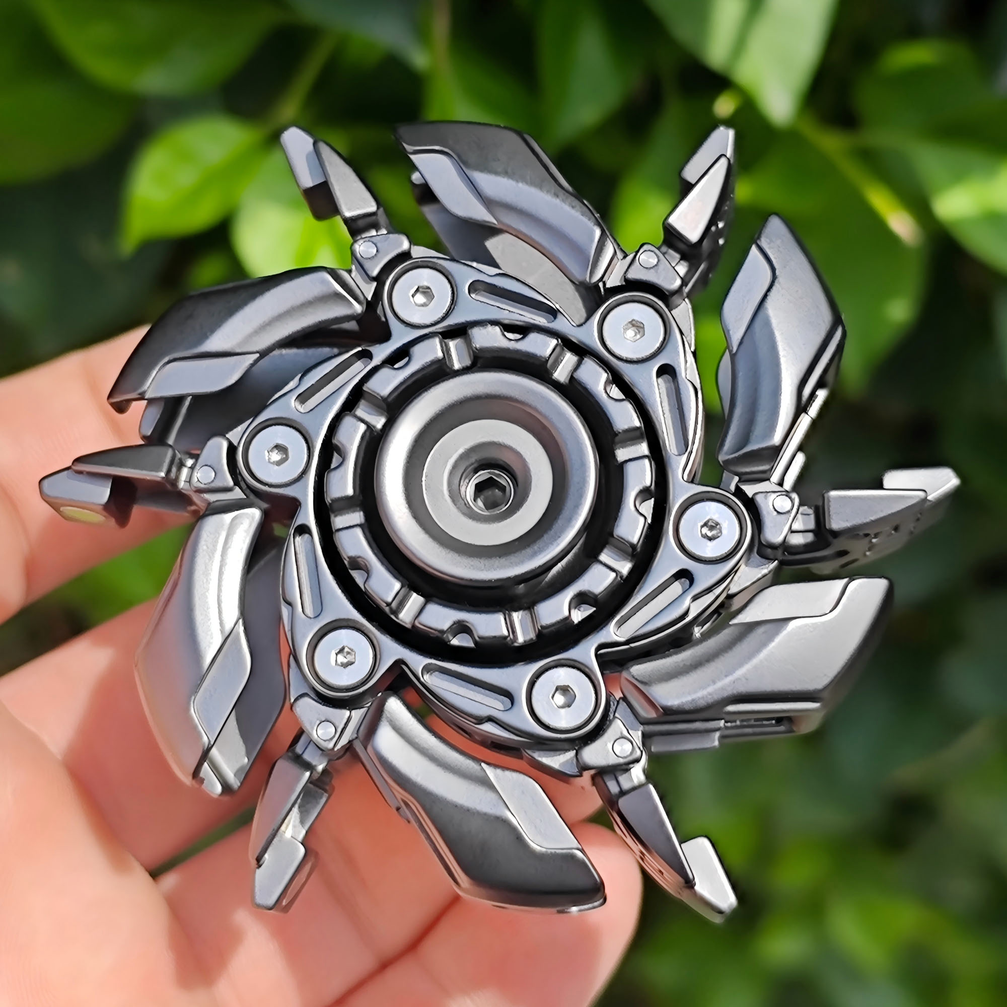 AliExpress EDC Fidget Sliders Fidget Toys Stress Relief For Adults Magnetic Metal Irritable Mood Buster Open Armor Spinning TopFidget Toys, view 6